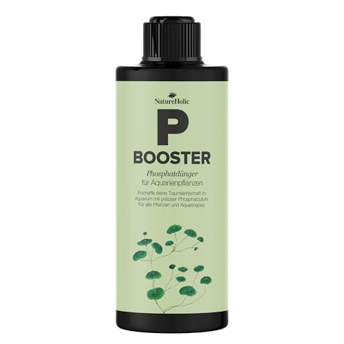 NatureHolic - P Booster I Flüssigdünger für Aquarien I Phosphatdünger I wichtig fürs Pflanzenwachstum I für strahlende Blattfarben I Aquascape und Pflanzenaquarium I 250 ml von NatureHolic