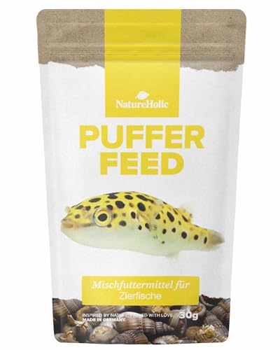 NatureHolic PufferFeed | hochwertiges Alleinfuttermittel für Kugelfische | natürliche & gefriergetrocknete Meeresschnecken | Reich an Proteinen | 30 g NatureHolic PufferFeed | hochwertiges Alleinfuttermittel für Kugelfische | natürliche & gefriergetrocknete Meeresschnecken | Reich an Proteinen | 30 g von NatureHolic