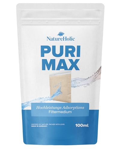 NatureHolic PuriBag Filterbeutel | Spezial Filtermedium gegen Schadstoffe Gerüche Verfärbungen Algenplagen | Hochwirksames Adsorptionsmittel für Süßwasser und Meerwasser | Gebrauchsfertig NatureHolic PuriBag Filterbeutel | Spezial Filtermedium gegen Schadstoffe Gerüche Verfärbungen Algenplagen | Hochwirksames Adsorptionsmittel für Süßwasser und Meerwasser | Gebrauchsfertig von NatureHolic