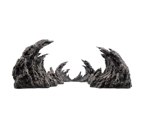 NatureHolic Ready to Scape Soul Valley 100 | Aquarium Deko Felsen-Set für Aquascaping | 4-teiliges Deko-Set | Für Becken ab 100 cm | Realistische Felslandschaft zum Bepflanzen von NatureHolic