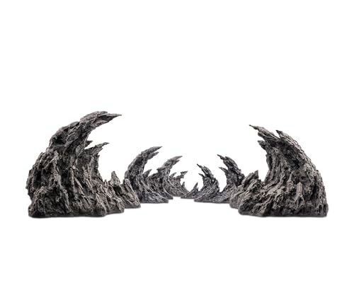 NatureHolic Ready to Scape Soul Valley 120 | Aquarium Deko Felsen-Set für Aquascaping | 6-teiliges Deko-Set | Für Becken ab 120 cm | Realistische Felslandschaft zum Bepflanzen von NatureHolic