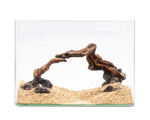 NatureHolic Ready to Scape Tree Arch Bridge | 2-teiliges Aquarium Deko Hardcape-Set aus Kunstharz für Aquascaping | Für Becken ab 45 cm | Ideal zum Bepflanzen & als Versteck von NatureHolic