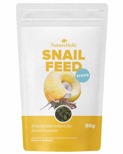 NatureHolic Snailfeed Sticks - Schneckenfutter fürs Aquarium - extra viel Calcium - mit Moringa & Spirulina - Futter für Schnecken - Made in Germany NatureHolic Snailfeed Sticks - Schneckenfutter fürs Aquarium - extra viel Calcium - mit Moringa & Spirulina - Futter für Schnecken - Made in Germany von NatureHolic