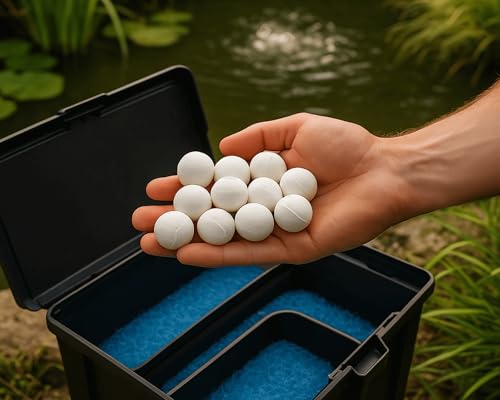 NatureHolic Teichklar Set | 30x Wasserklar Bälle für Gartenteich Filter | Biologische Schadstoffabbau Kugeln | Klares Wasser ohne Chemie mit Langzeitwirkung | Sicher für Fische, Pflanzen & Wirbellose NatureHolic Teichklar Set | 30x Wasserklar Bälle für Gartenteich Filter | Biologische Schadstoffabbau Kugeln | Klares Wasser ohne Chemie mit Langzeitwirkung | Sicher für Fische, Pflanzen & Wirbellose von NatureHolic