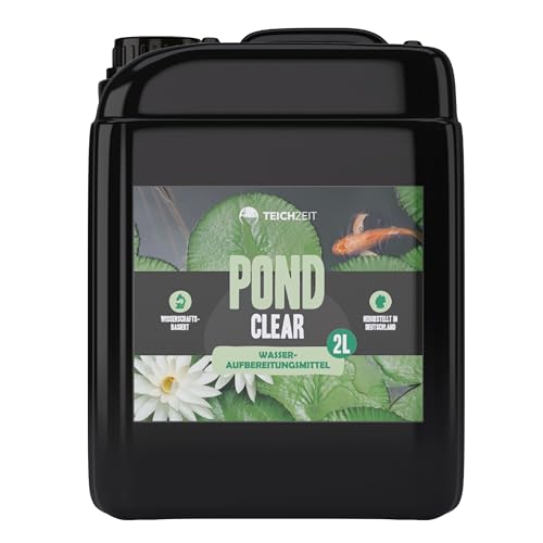 NatureHolic Teichzeit Pond Clear I Wasseraufbereiter I Für klares Teichwasser I Eliminiert Schadstoffe I Reduziert Stress I 2 L von NatureHolic