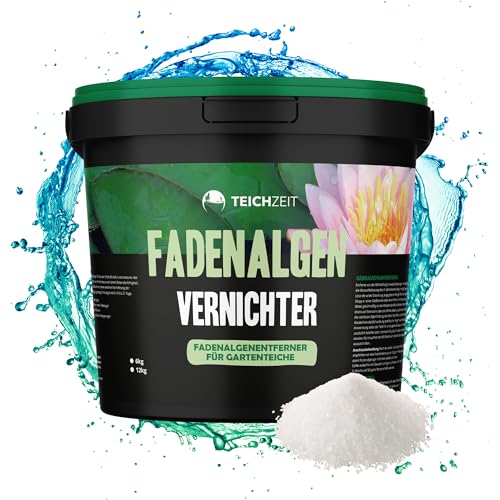 Teichzeit Fadenalgen Vernichter, Phosphatfreie Algenbekämpfung, Fadenalgenvernichter gegen Algenwachstum und Fadenalgen im Gartenteich | 1kg von NatureHolic