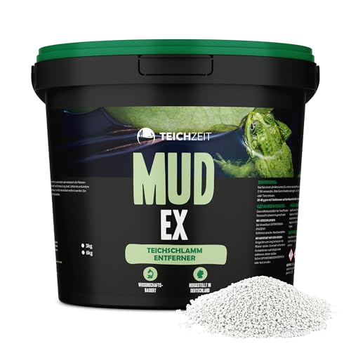 Teichzeit MudEx | Teichschlammentferner mit Sofortwirkung | Effektive Teichreinigung & Schlammentfernung | Für klares Wasser & gesunden Teich | Sicher für Fische & Pflanzen (10 kg) von NatureHolic