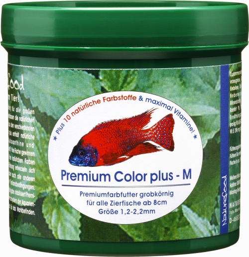 Naturefood Premium Color Plus Farbfutter für alle Fische M: 210g von Naturefood
