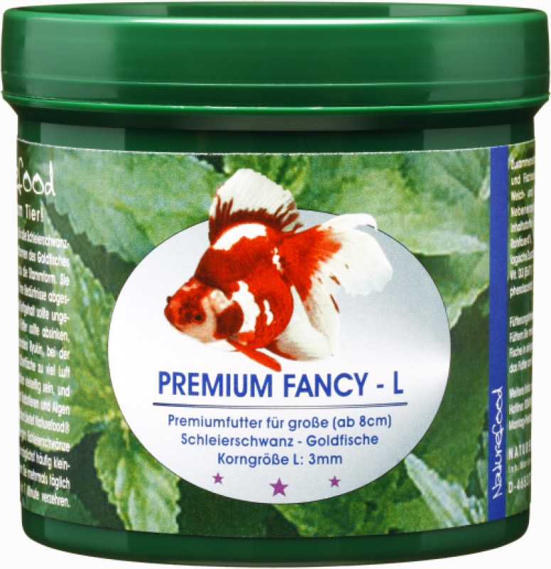 Naturefood Premium Fancy large f. Schleierschwanz Goldfische ab 8 cm: 1100g von Naturefood