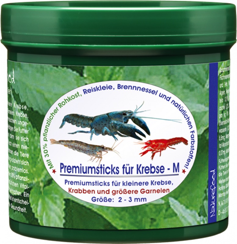 Naturefood Premium Sticks für Krebse:  M: 280g von Naturefood