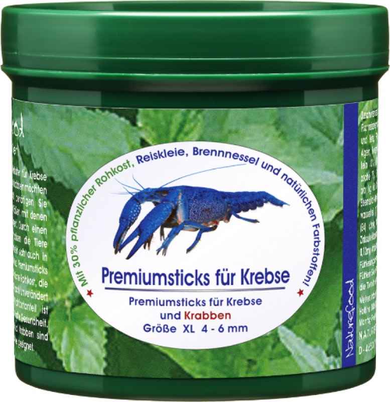 Naturefood Premium Sticks für Krebse: XL: 280g von Naturefood