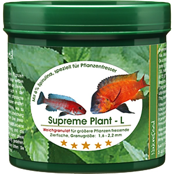 Naturefood Supreme Plant L (weiches Granulat) f. Fische ab 8 cm: 240g von Naturefood