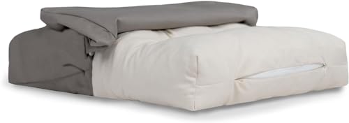 Naturepedic Organic Medium Pet Bed - Super Plush Dog & Cat Beds - Ultra Supportive Dog Bed Mat - Ideales Haustierbett ohne Polyurethan-Schaum - 58,4 x 43,2 x 7,6 cm von Naturepedic