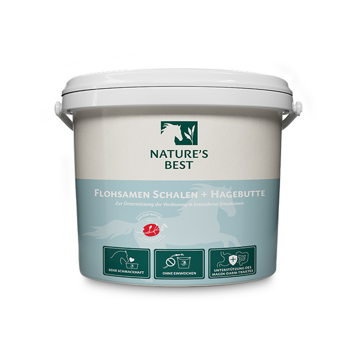 Natures Best Flohsamen Schalen + Hagebutte 1,5kg Beugt Sandkoliken vor Natures Best Flohsamen Schalen + Hagebutte 1,5kg Beugt Sandkoliken vor von Natures Best