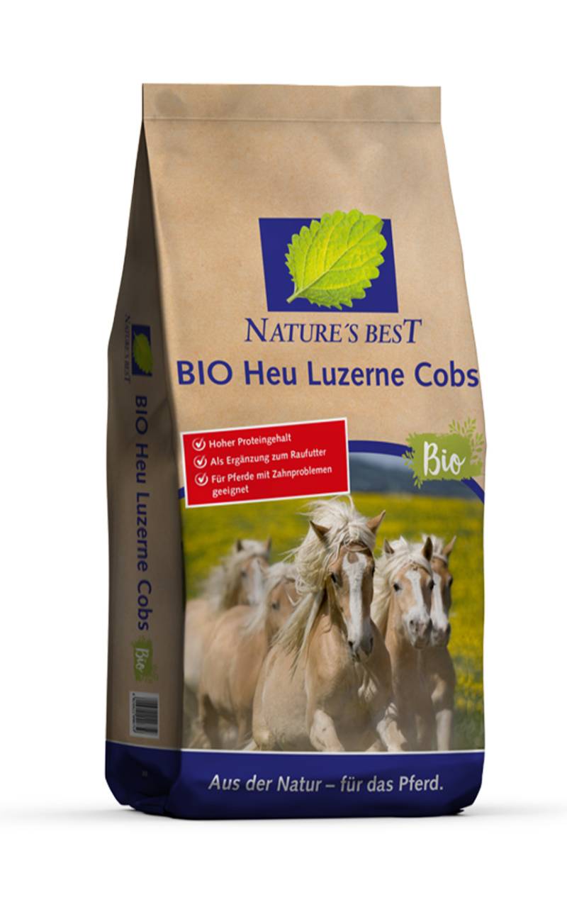 Natures Best Heu Luzerne Cobs Bio 25kg Aufwertung von Raufutter Natures Best Heu Luzerne Cobs Bio 25kg Aufwertung von Raufutter von Natures Best