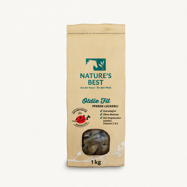 Natures Best Oldie Fit 1 kg Leckerlis für Senioren Natures Best Oldie Fit 1 kg Leckerlis für Senioren von Natures Best