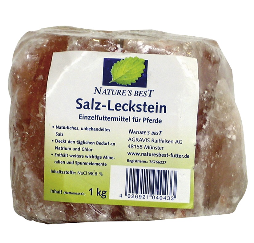 Natures Best Salzleckstein 1 kg für die Grundversorgung Natures Best Salzleckstein 1 kg für die Grundversorgung von Natures Best