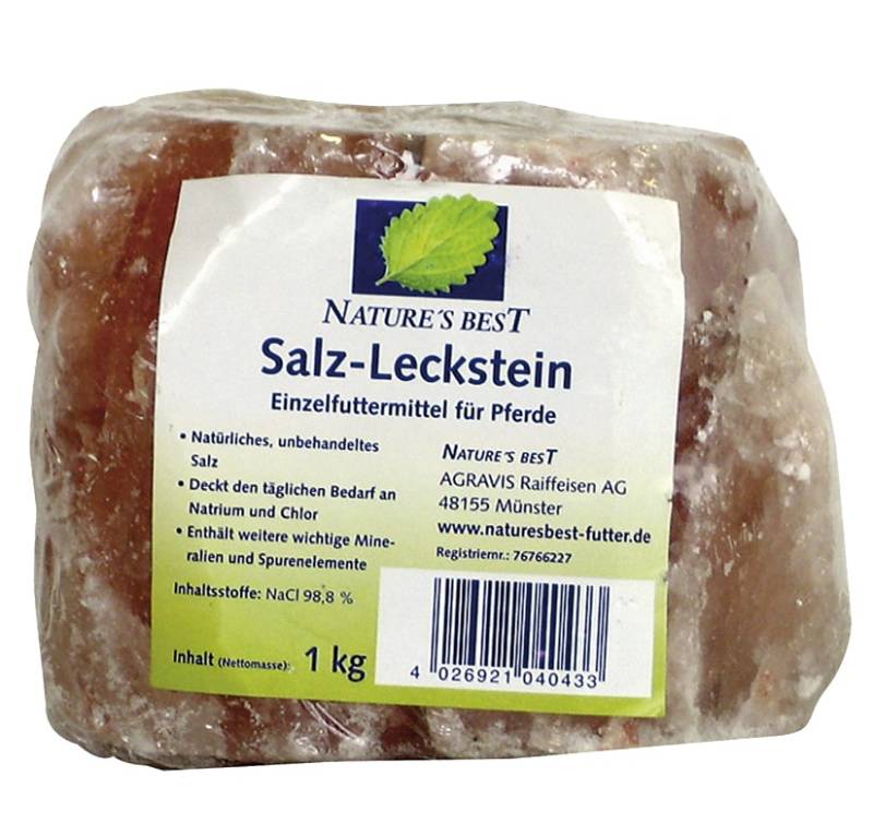 Natures Best Salzleckstein 1 kg für die Grundversorgung Natures Best Salzleckstein 1 kg für die Grundversorgung von Natures Best