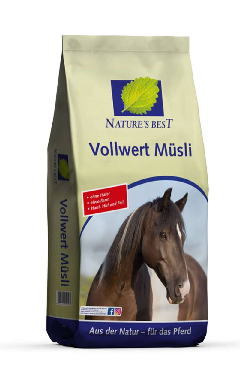 Natures Best Vollwert Müsli 15 kg Sack Mit hohem Gehalt an Biotin und Zink Natures Best Vollwert Müsli 15 kg Sack Mit hohem Gehalt an Biotin und Zink von Natures Best