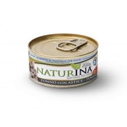 NATURINA - Elite Feuchte für Katzen, Thunfisch mit Hummel, gedämpft und in Kochwasser konserviert, ohne Konservierungsstoffe und synthetische Farbstoffe, für alle Größen, 24 Dosen à 70 g von Naturina