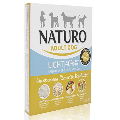 Naturo - Nassfutter für Hunde Light Huhn mit Reis 400 g von Naturo