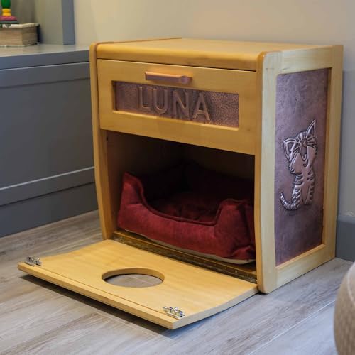 Katzenbetten für drinnen und draußen, Katzenbett mit Kissen, handgefertigtes Katzenhaus mit Schublade, benutzerdefiniertes Haustierhaus, Katzenliebhaber-Geschenk, benutzerdefinierter Katzenbetten für drinnen und draußen, Katzenbett mit Kissen, handgefertigtes Katzenhaus mit Schublade, benutzerdefiniertes Haustierhaus, Katzenliebhaber-Geschenk, benutzerdefinierter von Natuross