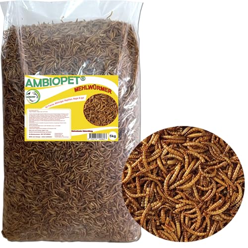 Naturprodukt Ambiopet 5 kg Mehlwürmer getrocknet für Nager Vögel Reptilien Fisch Igel auch Koifutter Naturprodukt Ambiopet 5 kg Mehlwürmer getrocknet für Nager Vögel Reptilien Fisch Igel auch Koifutter von UINCLU