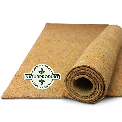 Natursache Hanfmatten für Nager - 100x50x0,5cm Nagerteppich aus 100% Hanf - Hanfmatte für Kaninchen, Hasen, Hamster und Ratten - geeignet für Transportboxen, Käfige, Höhlen & Schlafplätze (2er Set) von Natursache