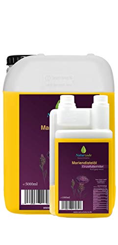 Naturzade Mariendistelöl Einzelfuttermittel Pferde (kaltgepresst) 6 Liter von Naturzade