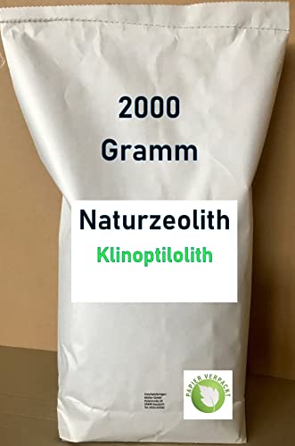 Naturzeolith 2000 Gramm 2 kg Zeolith Pulver Mehl Pferde 0-50 µm hochfein Nahrungsergänzung für Pferde von Naturzeolith