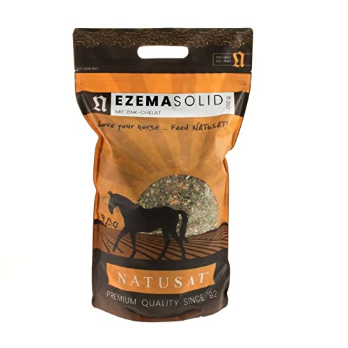 Natusat EzEmSolid + Zink/Vitamin C 4500 g - Ergänzungsfutter für Pferde, fördert gesunde Haut und Fell, Kräutermischung für Pferde von Natusat