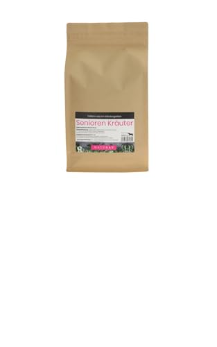 Natusat Kräutermischung Seniorenkräuter - Alte Pferde - Mit Hagebuttenfrüchte, Kamille, Ginkgo, 1000 g von Natusat