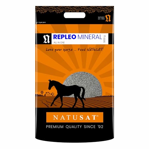 Natusat Repleo Mineral 5 Kg für Pferde - Stoffwechselprobleme, Mineralfutter für Pferde, Pferdefutter von Natusat