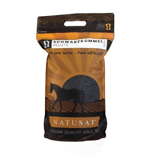 Natusat Schwarzkümmelöl Pellets 5 kg - Für Pferde, Hunde und Nagetiere - Optimale Versorgung beim Fellwechsel, Immunsystem Natusat Schwarzkümmelöl Pellets 5 kg - Für Pferde, Hunde und Nagetiere - Optimale Versorgung beim Fellwechsel, Immunsystem von Natusat