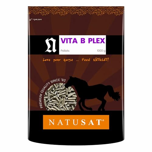 NATUSAT Vita B Plex Pellets 1000 g - Vitamin B, Pferdevitamine, Ergänzungsfutter für Pferde von Natusat