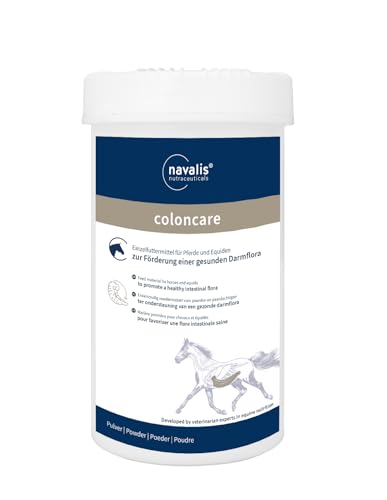 Navalis coloncare Horse Pulver | 1,2 kg | Ergänzungsfuttermittel für Pferde | Zur Unterstützung und Anregung der Verdauung | Kann bei Magen-Darm-Störungen angewendet Werden von Navalis