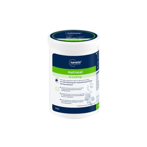navalis metrasal Breeding Pellets | 1 kg | Ergänzungsfuttermittel für Pferde | Zur Unterstützung der Zyklusaktivierung nach dem Winter & Vorbereitung von Stuten auf die Decksaison von Navalis