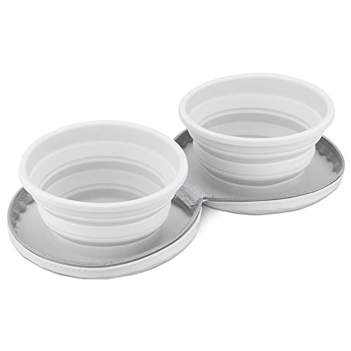 Navaris 2X Reise Hundenapf Katzennapf faltbar - Futternapf Set für Hunde und Katzen - 2X Futterschüssel Fressnapf - 2 Stück Silikon Napf mit Tasche Navaris 2X Reise Hundenapf Katzennapf faltbar - Futternapf Set für Hunde und Katzen - 2X Futterschüssel Fressnapf - 2 Stück Silikon Napf mit Tasche von Navaris