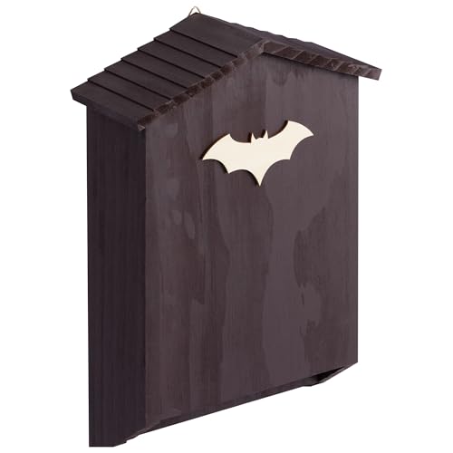 Navaris Fledermaushaus - Fledermauskasten aus Holz - Fledermaus Nistkasten - Nistkästen für Fledermäuse - ohne Montage und einfach zu befestigen Navaris Fledermaushaus - Fledermauskasten aus Holz - Fledermaus Nistkasten - Nistkästen für Fledermäuse - ohne Montage und einfach zu befestigen von Navaris