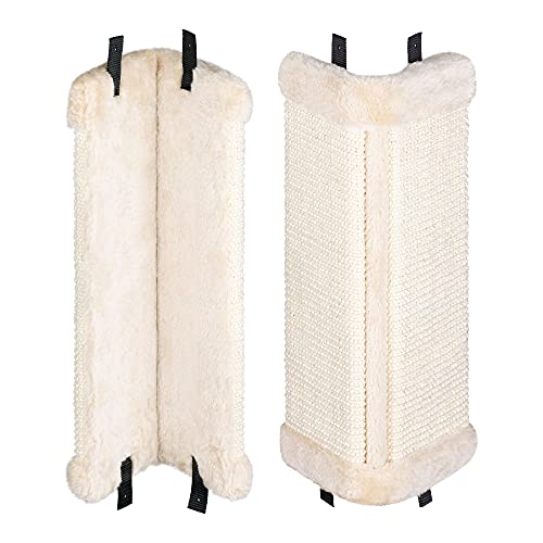 Navaris Wand Kratzbrett für Katzen - 2X Kratzmatte Kratzwand für Ecke - 43x22x2cm Kratzecke Kratzbaum - Eckenschutz Kratzschutz aus Sisal Navaris Wand Kratzbrett für Katzen - 2X Kratzmatte Kratzwand für Ecke - 43x22x2cm Kratzecke Kratzbaum - Eckenschutz Kratzschutz aus Sisal von Navaris