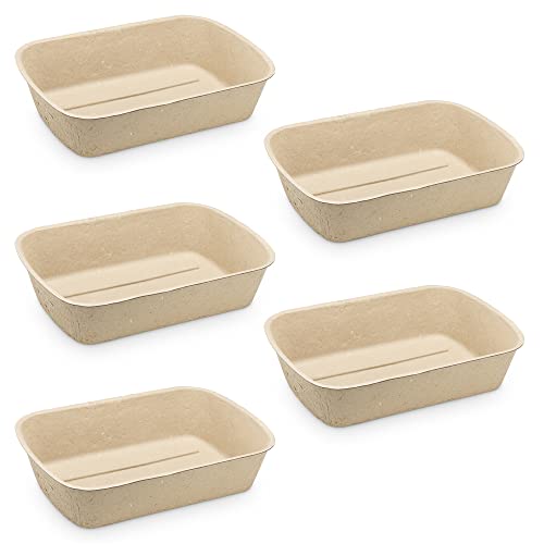 Navaris große Katzentoilette Katzenklo ohne Deckel - 5X Katzen Toilette Box Schale aus Papier - 47 x 34 x 22 cm - offenes Klo mit Rand - auslaufsicher kompostierbar Navaris große Katzentoilette Katzenklo ohne Deckel - 5X Katzen Toilette Box Schale aus Papier - 47 x 34 x 22 cm - offenes Klo mit Rand - auslaufsicher kompostierbar von Navaris