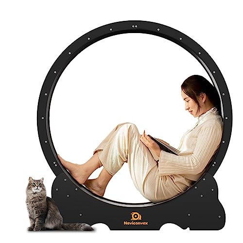 Naviconvex Katzen-Laufrad, Laufrad für Indoor-Katzen, Schwarz Naviconvex Katzen-Laufrad, Laufrad für Indoor-Katzen, Schwarz von Naviconvex