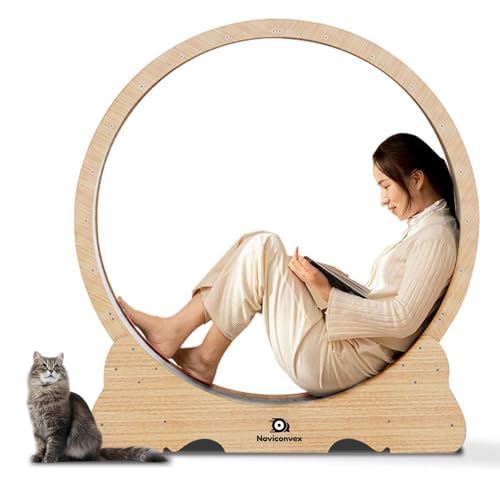 Naviconvex Katzenrad, 114,3 cm L große Katzen, Laufrad, Katzenlaufband für Indoor-Katzen Naviconvex Katzenrad, 114,3 cm L große Katzen, Laufrad, Katzenlaufband für Indoor-Katzen von Naviconvex