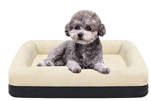 Navitoo Hundebett, orthopädisches Hundebett Ergonomisches Hundesofa, waschbar rutschfest Hundebetten, Katzenbett Hundekissen Haustierbett (74 * 54 * 18cm) von Navitoo