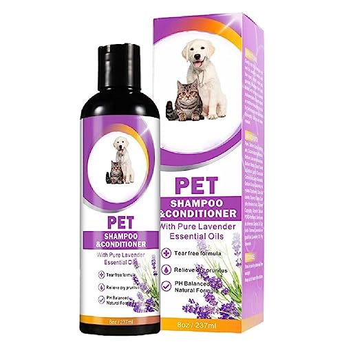 8 Unzen Hunde Shampoo Conditioner Für Haustierkatzen Schuppenallergie Entferner Reduziert Flöhe Sanftes Feuchtigkeitsspendendes Shampoo Für Trockene Haut Shampoo Hautpflege von Navna