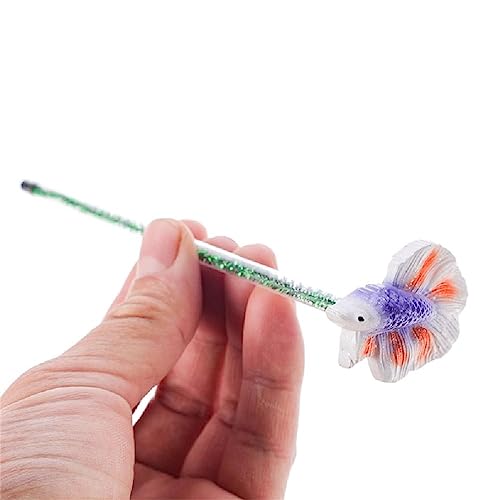 Fish Training Wand For Betta Starter Betta Kits Tail Training Stick Aquariums Wand Betta Fish Wand Fishtank Decoration Fish Tanks Decoration Resin Aquarium Decoration von Navna