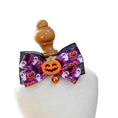 Halloween-Themen-Halszubehör für Hunde und Katzen, belüftet, verstellbar, mit reflektierendem Rand, Party-Dekoration, reflektierende Streifen, Hundehalsband von Navna