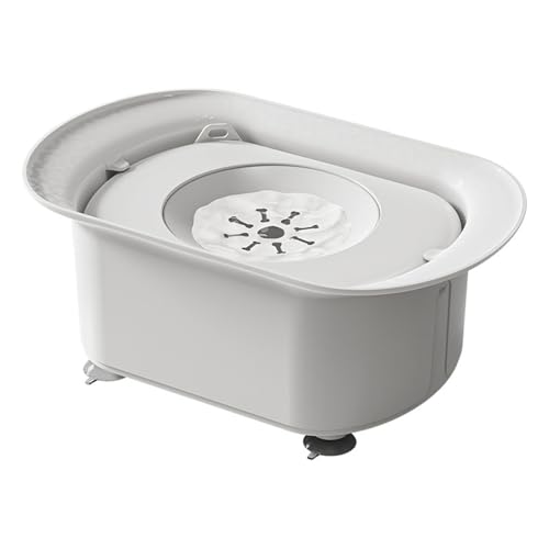 Hochwertiger Futternapf aus Metall, auslaufsicher, für große Hunde, auslaufsicher, leicht zu reinigen, 2200 ml Fassungsvermögen, verstellbar, langsames Trinken, Wassernapf für Hunde von Navna