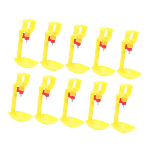 Navna 10 Sets Automatische Geflügeltränke, Wasserbecher, Metall Nippeltränke, Automatische Hühnertränke Für Hühner, Enten, Kaninchen, Geflügel Nippeltränke, Geflügel Nippeltränke von Navna