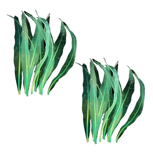 Navna 2 Stück Aquarium Kelp Dekoration, Silikon Algen, Aquarium Ornamente, Realistische, Bunte Wasserpflanze, 17,8 cm, Leicht Zu Reinigende Aquarium Landschaftsdekoration Navna 2 Stück Aquarium Kelp Dekoration, Silikon Algen, Aquarium Ornamente, Realistische, Bunte Wasserpflanze, 17,8 cm, Leicht Zu Reinigende Aquarium Landschaftsdekoration von Navna